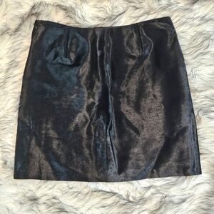 Lord & Taylor Calf Hair Mini Skirt